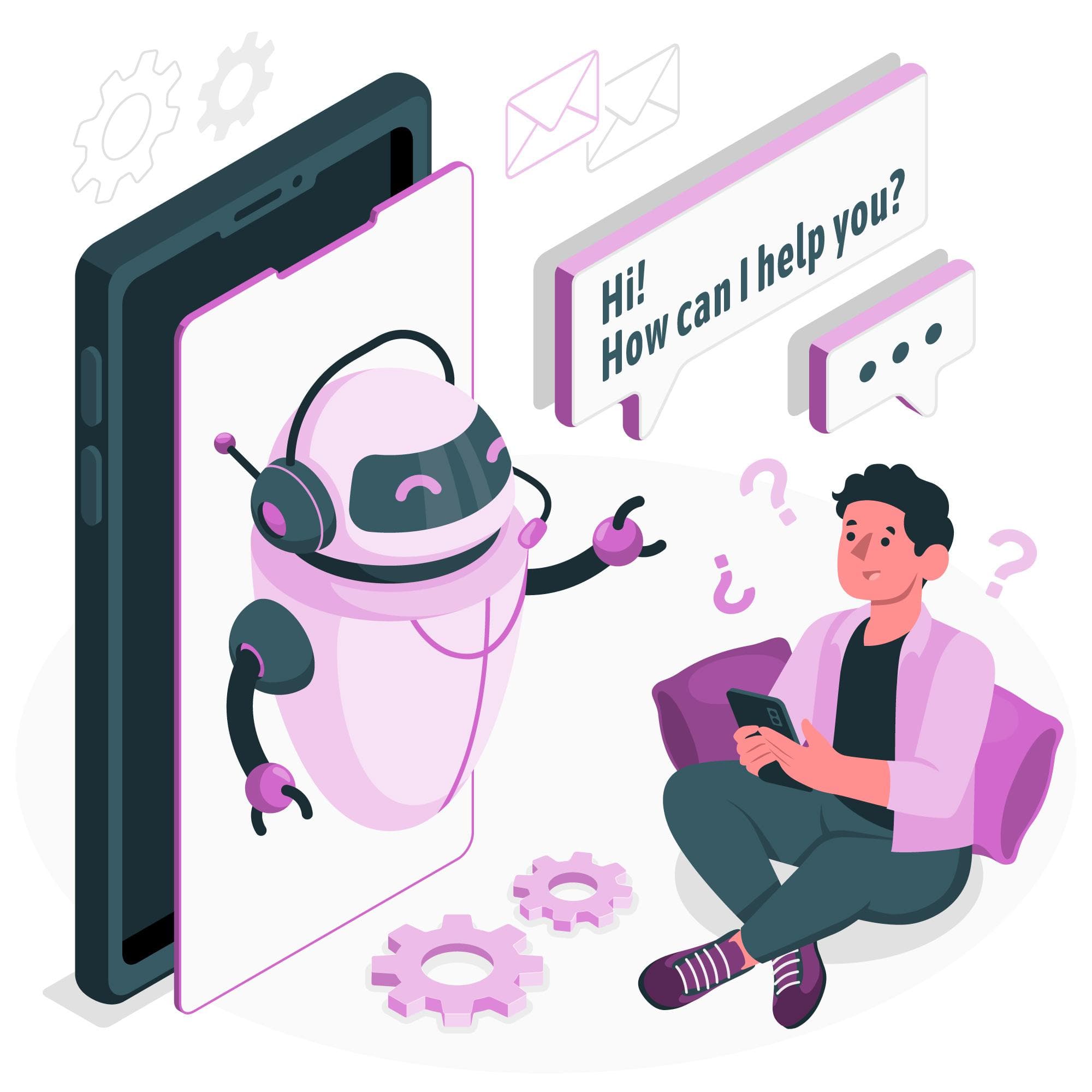 Landing page support illustration